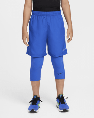 Подростковые тайтсы Nike Pro Dri-FIT Big Kids' (Boys') 3/4-Length Tights