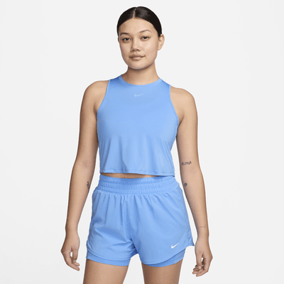 Camiseta de tirantes Dri-FIT cropped para mujer Nike One Classic