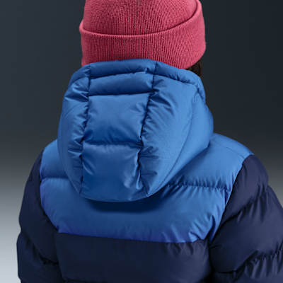 Chamarra acolchada Therma-FIT holgada para niños talla grande Nike Sportswear All Day Play