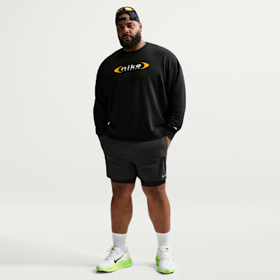 Sudadera de correr de cuello redondo Dri-FIT para hombre Nike Retro