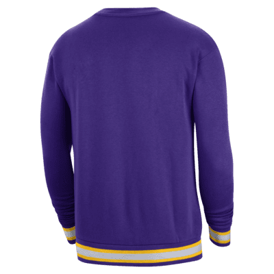 Sudadera de tejido Fleece Nike NBA para hombre de Los Angeles Lakers Courtside