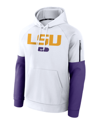 Мужское худи LSU Tigers Fitness Men’s Nike Therma College Pullover Hoodie для тренировок