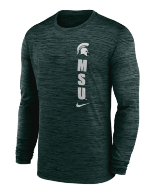 Мужская футболка Michigan State Spartans Sideline Velocity Nike Dri-FIT College Long-Sleeve