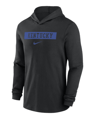 Мужские  Kentucky Wildcats Sideline Nike Dri-FIT College Long-Sleeve Hooded Top