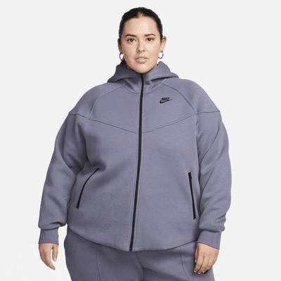 Sudadera con gorro de cierre completo para mujer talla grande Nike ...