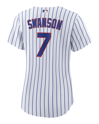 MLB Chicago Cubs (Dansby Swanson) Women's Replica Baseball