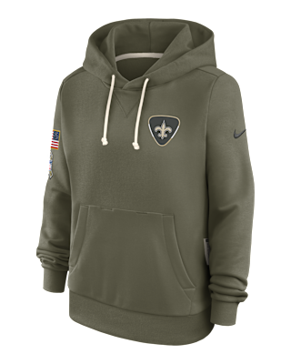 Женское худи New Orleans Saints Salute to Service Sideline Nike Dri-FIT NFL Pullover Hoodie