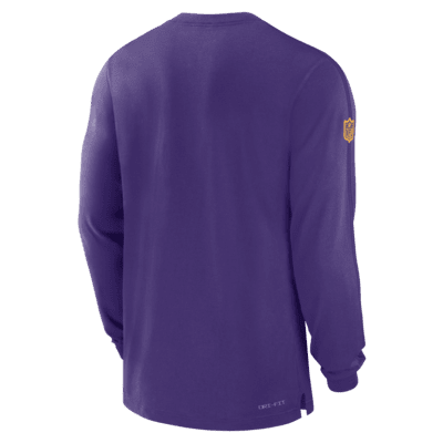 Minnesota Vikings Sideline Player Team Issue Men’s Nike Dri-FIT Long-Sleeve Top