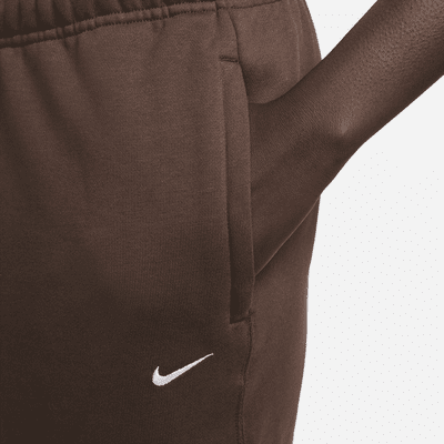 Calças de lã cardada Nike Solo Swoosh para mulher