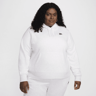 Sudadera con gorro sin cierre para mujer Nike Sportswear Club Fleece (talla grande)