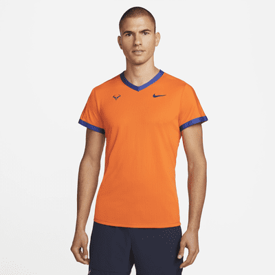 nike tennis shirt orange