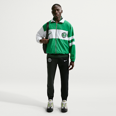 Veste de survêtement Replica Nike Football Nigeria 1996 réédition pour homme