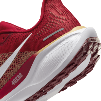 Tenis de correr en pavimento para hombre Nike Pegasus 41 NFL San Francisco 49ers