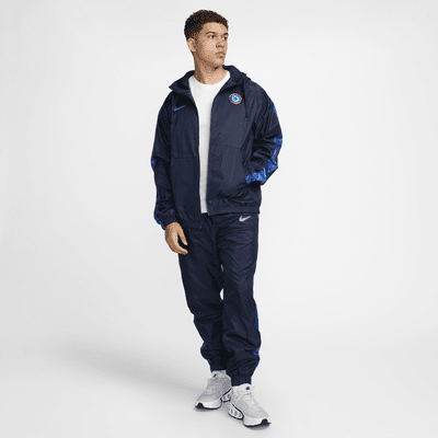 Tracksuit Chelsea FC Nike Football med huva i vävt material för män