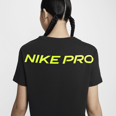 Nike Pro Women's Dri-FIT Short-Sleeve Cropped Tee