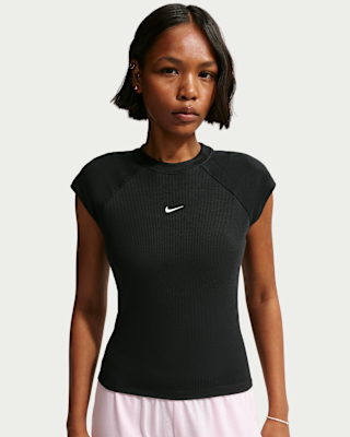 Женские тайтсы Nike Sportswear Chill Knit Tight Short-Sleeve Ribbed Top