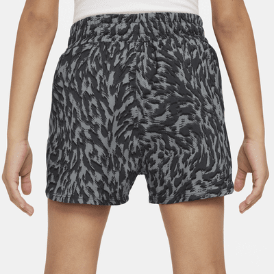 Shorts de tejido Woven de tiro alto para niña talla grande Nike One