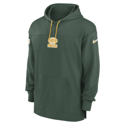 Sudadera con gorro sin cierre de la NFL Nike Dri-FIT para hombre Green Bay Packers Sideline Jersey