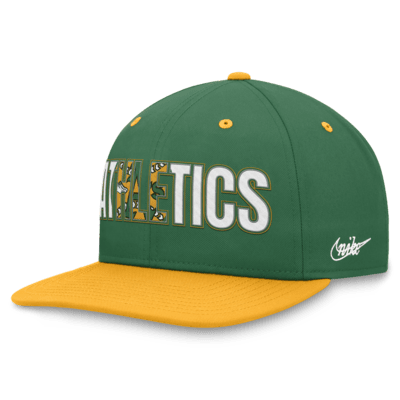 Gorra ajustable Nike MLB para hombre Oakland Athletics Pro Cooperstown