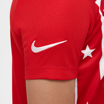 Atlético Madrid Academy Pro Home Older Kids' Nike Dri-FIT Football Pre-Match Short-Sleeve Top