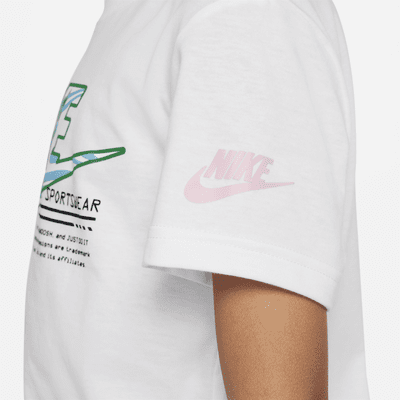 Playera con gráfico para preescolar Nike Futura