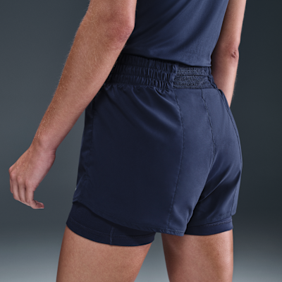 Nike One Women's Dri-FIT High-Waisted 3" 2-in-1 Shorts