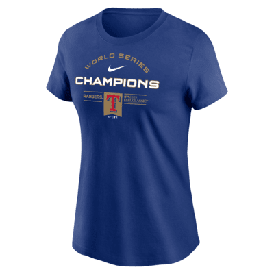 Playera Nike de la MLB para mujer Texas Rangers 2023 World Series ...