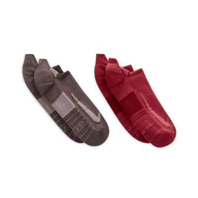 Nike Multiplier Running No-Show Socks (2 Pairs)