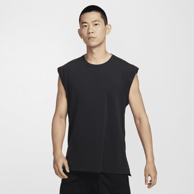 Nike Yoga Dri-FIT t-shirt in grey marl