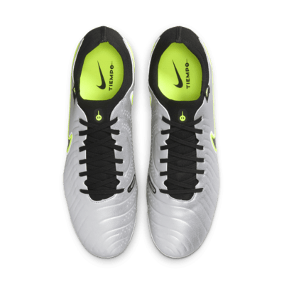 Tacos de fútbol de corte low para terreno firme Nike Tiempo Legend 10 Pro