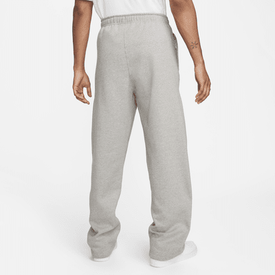 Nike Solo Swoosh Fleece-Hose mit offenem Saum für Herren