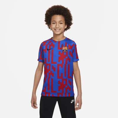 Primera equipación FC Barcelona Camiseta de para antes del partido Dri-FIT - Niño/a. Nike ES