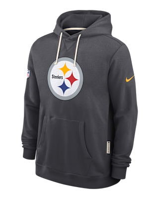 Мужское худи Pittsburgh Steelers Initial Home Sideline Nike Dri-FIT NFL Pullover Hoodie