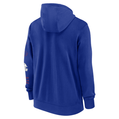 Sudadera con gorro Nike de la NFL de cierre completo para hombre Buffalo Bills Club