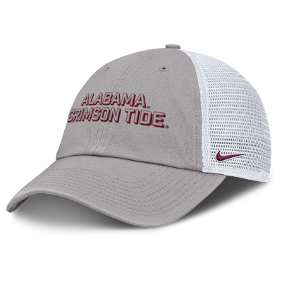 Gorra de rejilla universitaria Nike ajustable para hombre Alabama On-Field Club Gameday