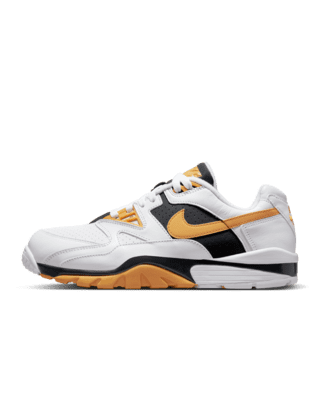 Nike Air Cross Low Sneakers in White & Orange