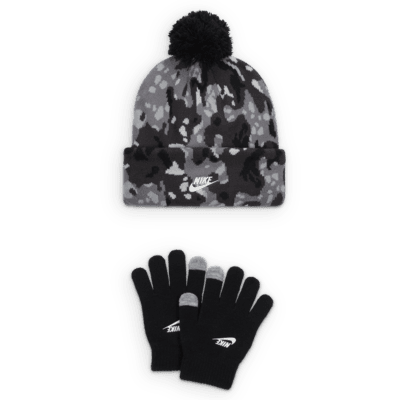 Conjunto de gorro Printed Apex de dos piezas para niño talla grande Nike Club