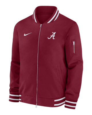 Мужская куртка Alabama Crimson Tide Sideline Nike College Full-Zip Bomber