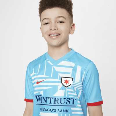 Chicago Red Stars 2024 Stadium Primary Big Kids' Nike Dri-FIT NWSL Replica Jersey