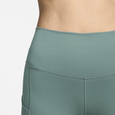 Shorts de ciclismo con bolsillos de tiro alto de 20 cm para mujer Nike One