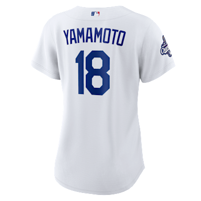 Yoshinobu Yamamoto Los Angeles Dodgers 2025 World Series Champions Women's Nike MLB Replica Jersey