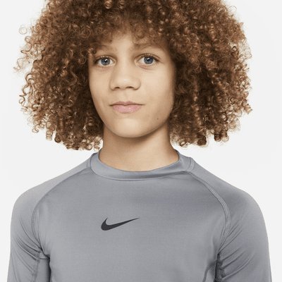 Nike Pro Big Kids' (Boys') Dri-FIT Long-Sleeve Top