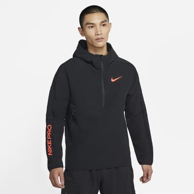 black nike jacket zip up