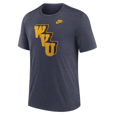 Playera universitaria Nike para hombre West Virginia Mountaineers Blitz Legacy Primary