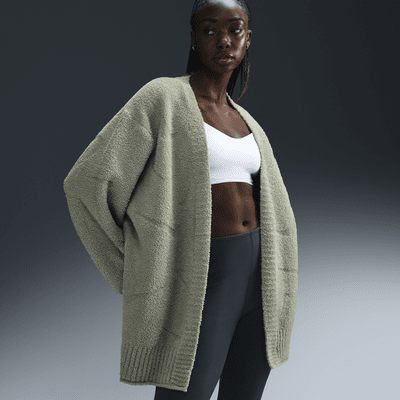 Cardigan oversize in maglia Nike Sportswear Phoenix Cozy Bouclé – Donna