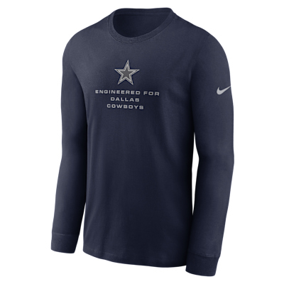 Dallas Cowboys Team Issue Men's Nike Dri-FIT NFL Long-Sleeve T-Shirt from Nike - $45