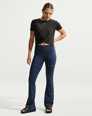 Женские тайтсы Nike One High-Waisted Flared Leggings