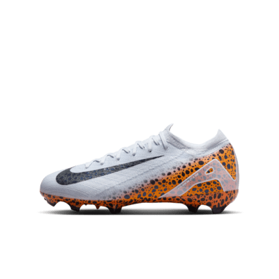 Nike Jr. Mercurial Vapor 16 Pro Electric FG Düşük Bilekli Küçük/Genç Çocuk Kramponu