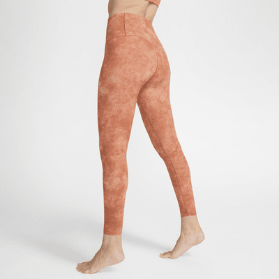 Nike Zenvy Batik 7/8-Leggings mit sanftem Halt und hohem Taillenbund für Damen