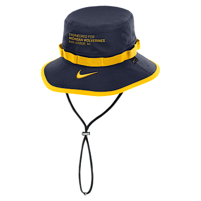 Gorro tipo pescador universitario Nike Dri-FIT para hombre Michigan Sideline Apex Gameday Boonie